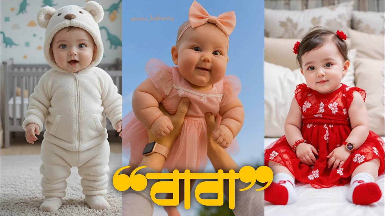 Cute baby Papa Talking | বাচ্চাদের বাবা ডাক | বাচ্চাদের কাটুন | RodAndRatri 