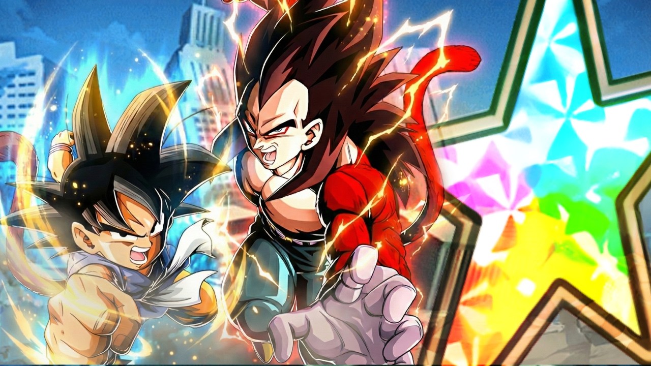 IL BUFF E' DEVASTANTEEEE!! 100% EZA LR SSJ4 VEGETA e KID GOKU SHOWCASE LINK LVL 10! Dokkan Battle