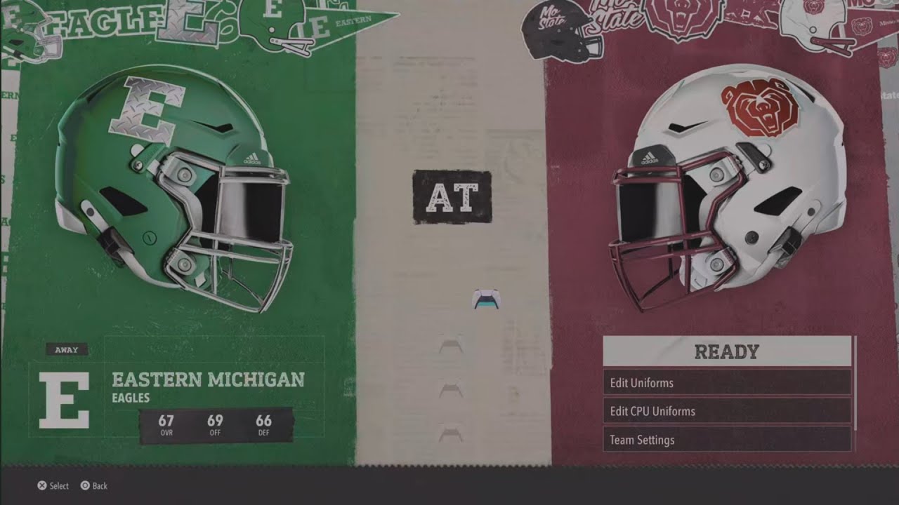 CFB 26 Eastern Michigan V Missouri State WEEK 1 YEAR 1