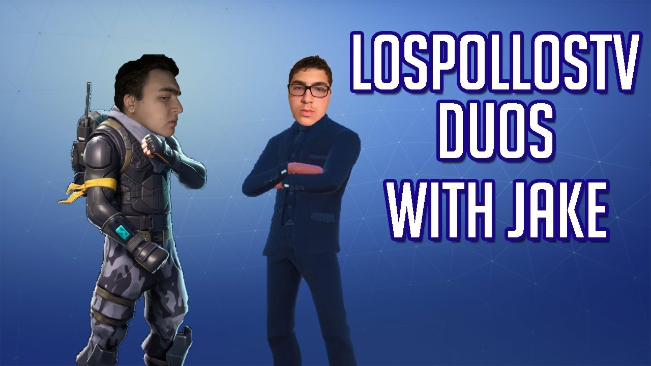 LosPollosTv Plays Fortnite With His Brother Jake Funny Victory