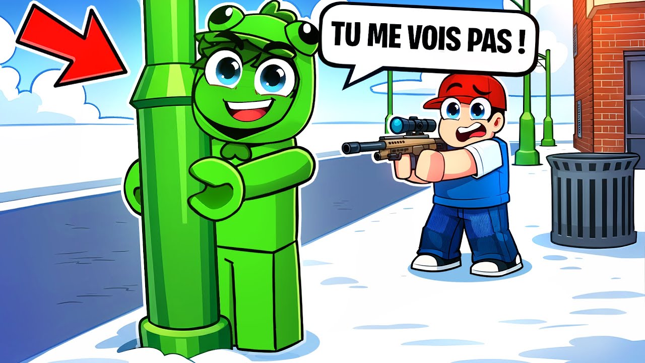 J&rsquo;ai utilis&eacute; Le CAMOUFLAGE EXTREME pour devenir le MEILLEUR SNIPER de Roblox !