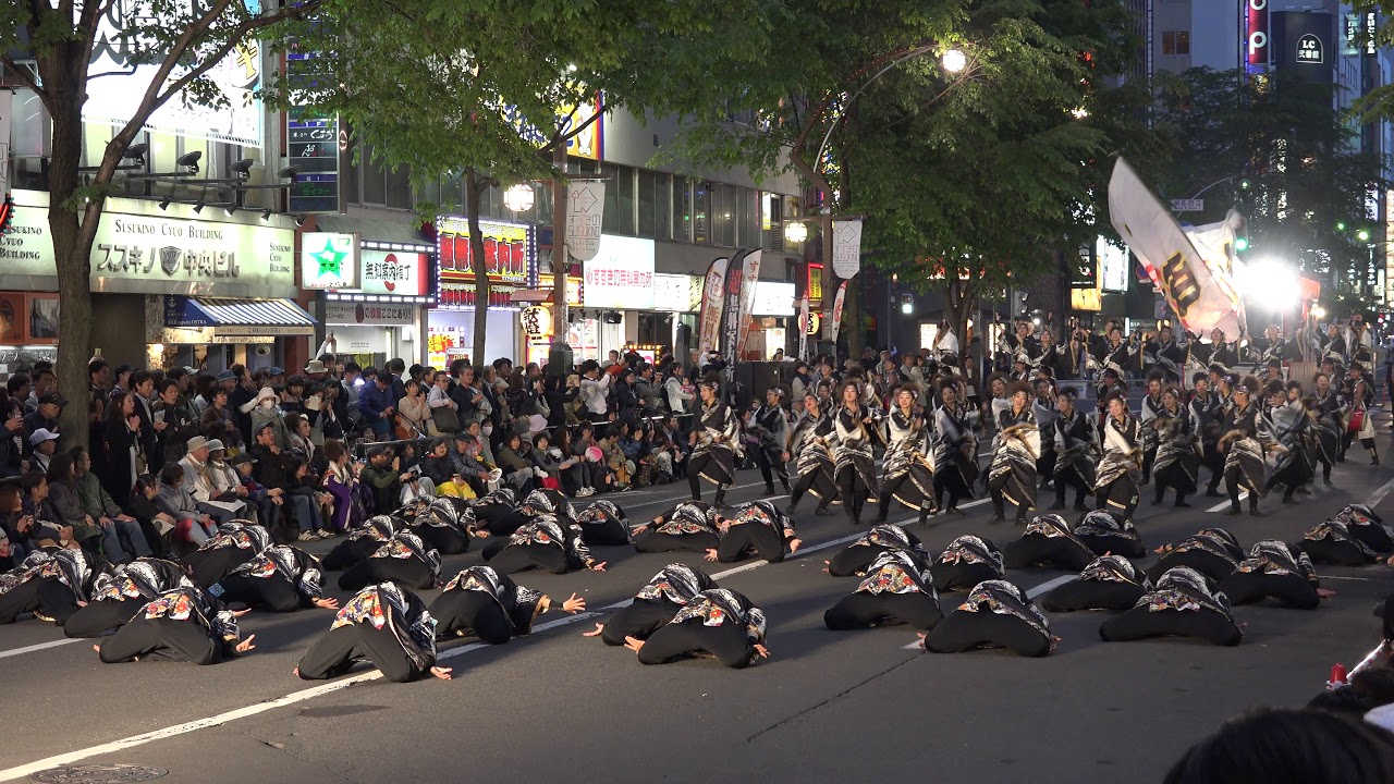 《4K》室蘭百花繚蘭　YOSAKOIソーラン祭り2019　FUNKY!すすきの第１会場