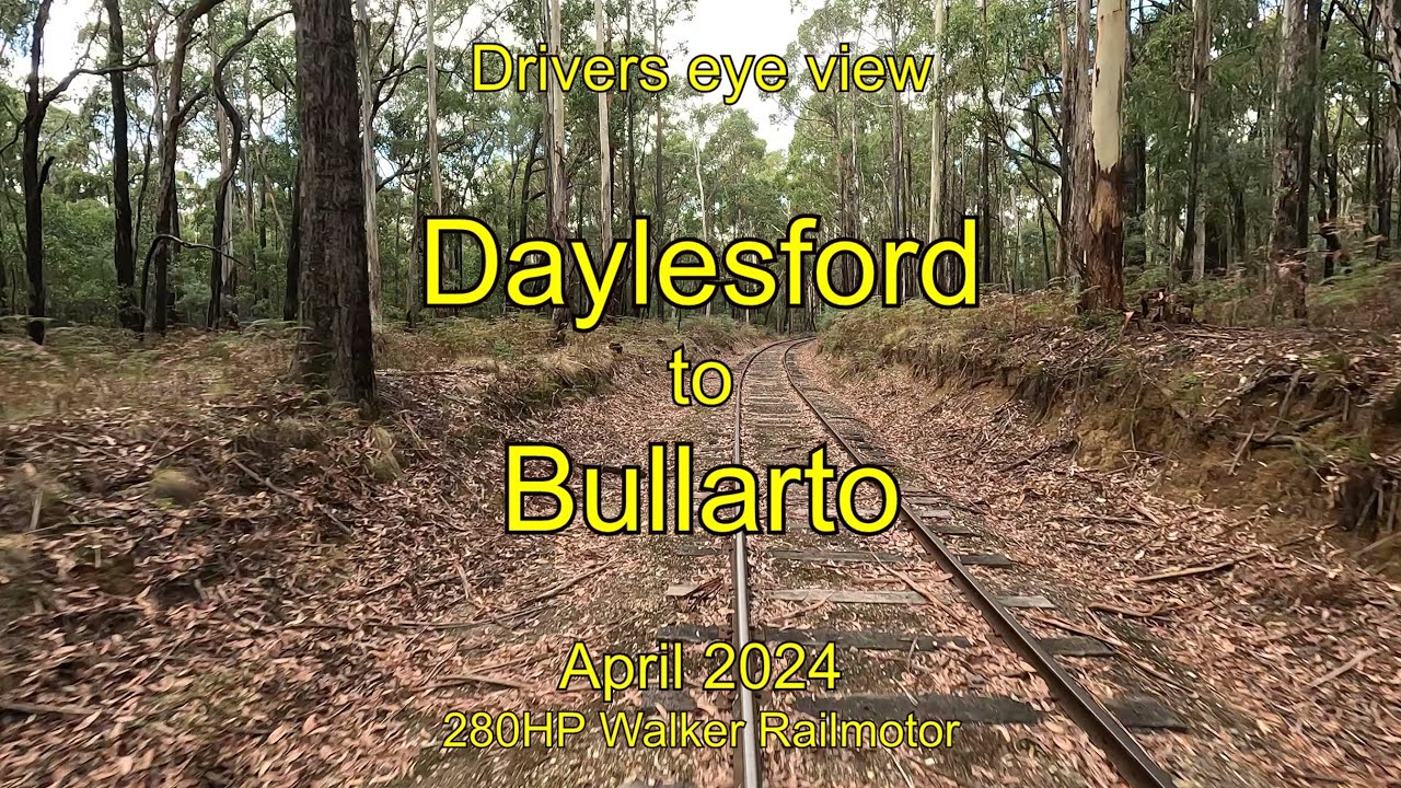 Drivers eye view, Daylesford to Bullarto, Apr 2024