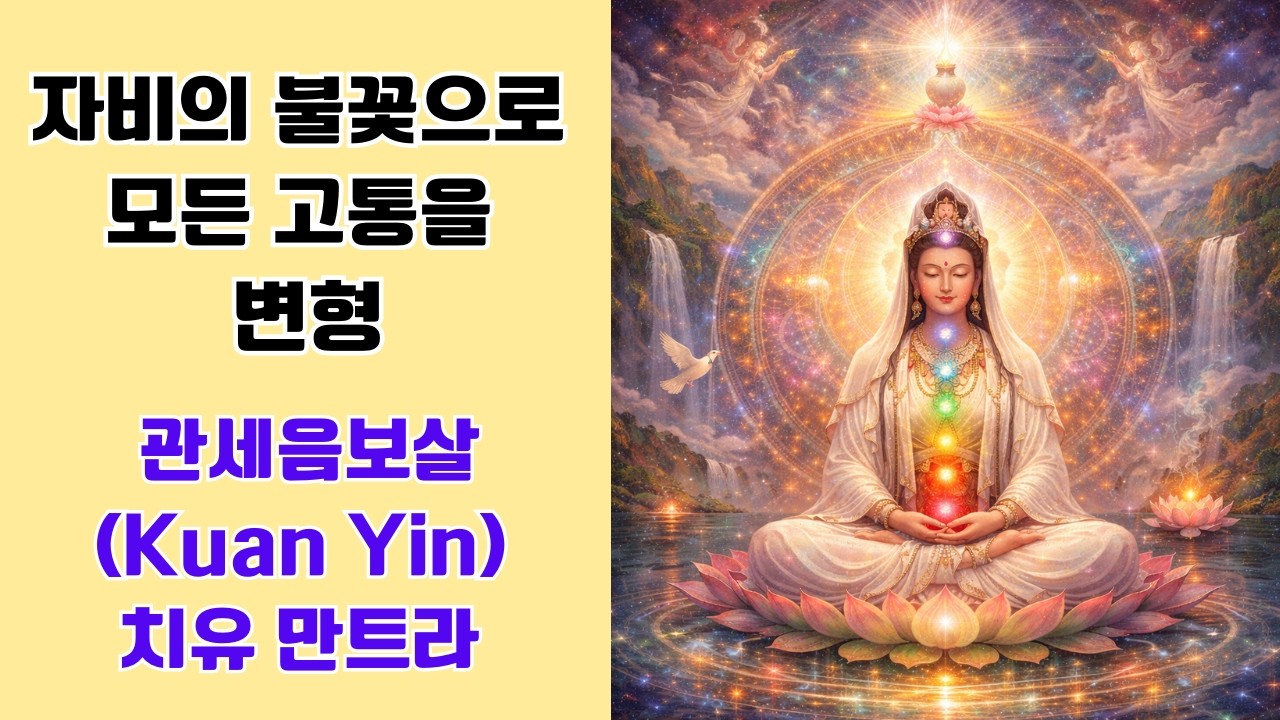 (3)힐링매트리스.관음만트라.자비의 불꽃 Flame of Mercy Avalokiteshvara Meditation#자비명상#OmManiPadmeHum#avalokiteshvara