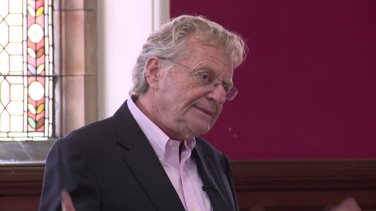 Jerry Springer | Full Address Oxford Union