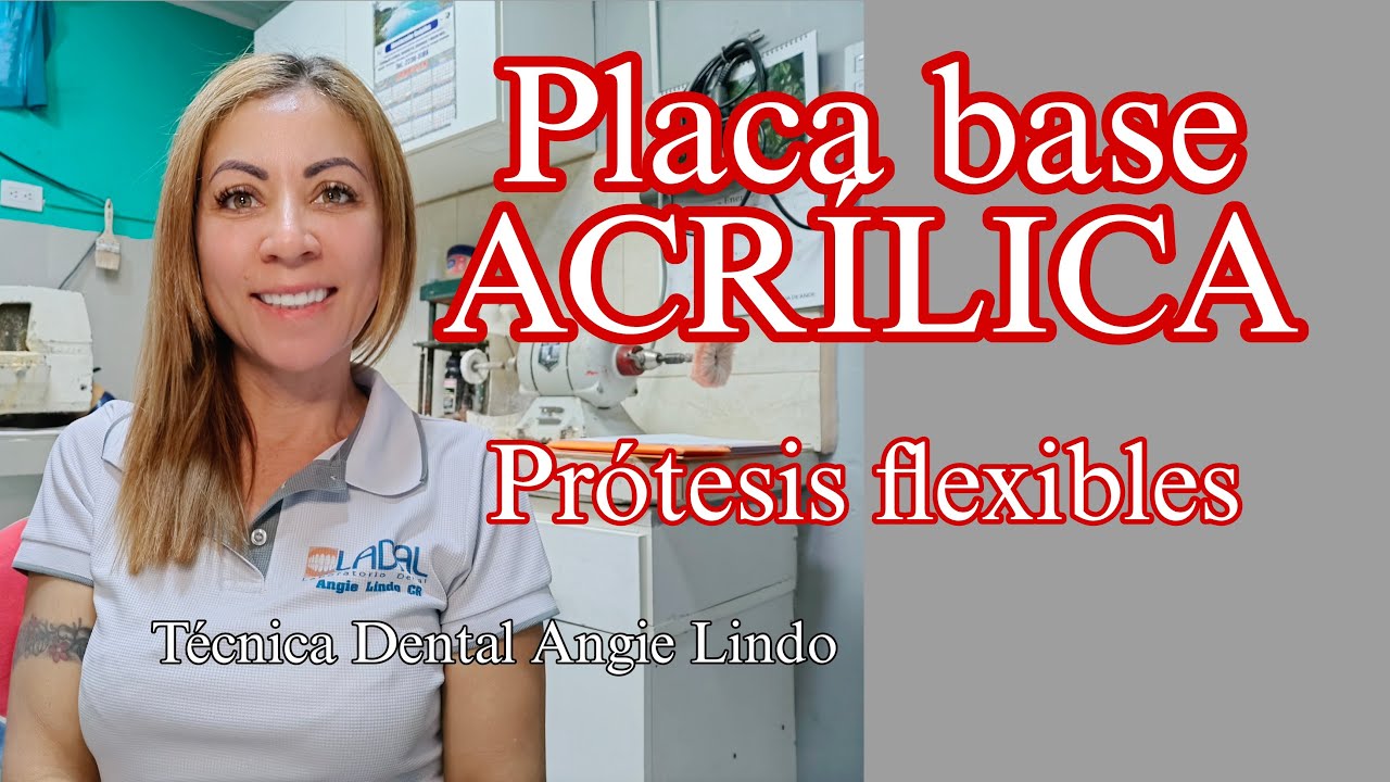 Placa base acrílica para prótesis flexibles