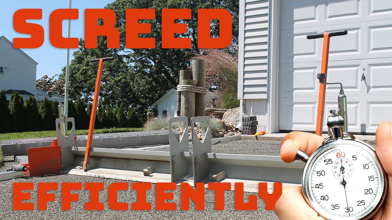 Efficient Hardscape Screed