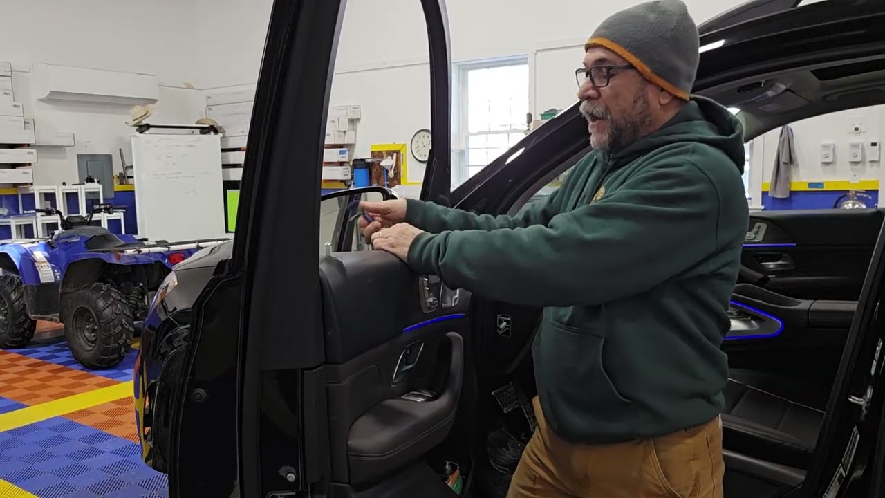 2023 mercedes-benz gls450 bottom sweep removal 