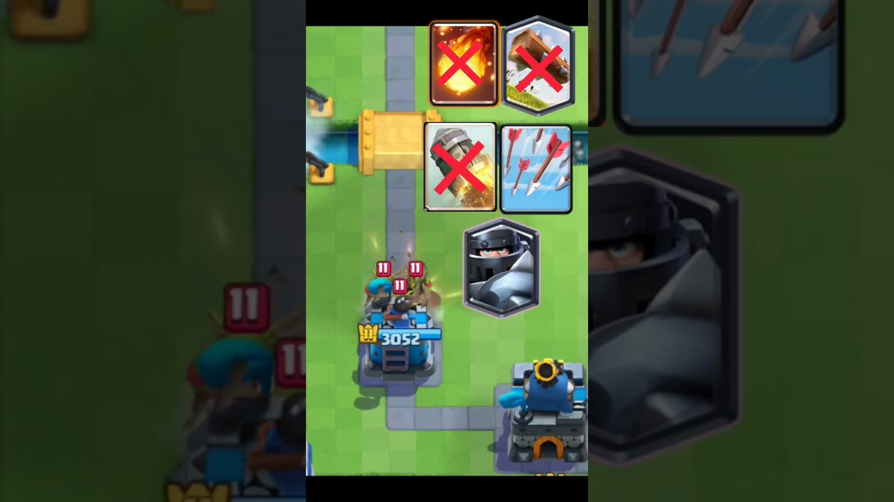 Mega Knight vs Spells 