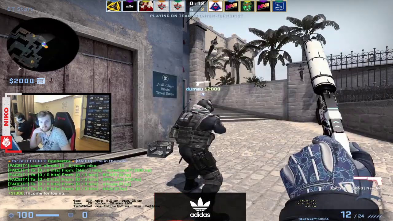 Niko vs s1mple FPL Mirage 19.02.2021
