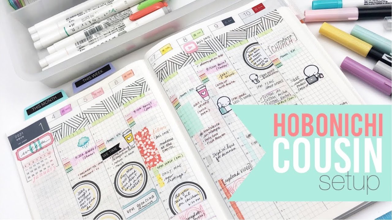 hobonichi cousin | planner setup | JAN 2021
