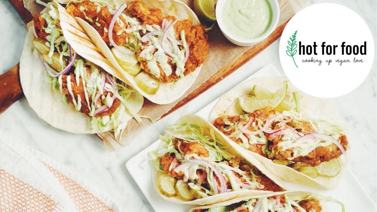 vegan Nashville hot chicken tacos | hot for food