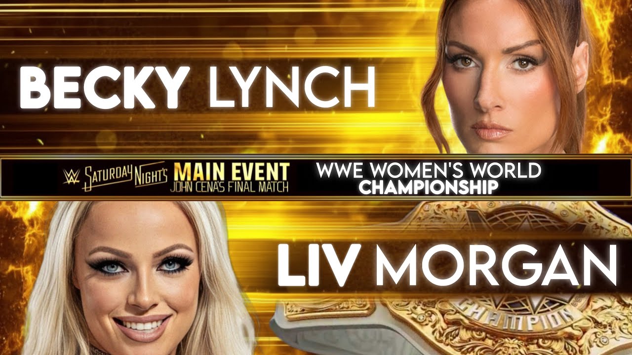 WWE 2K25 SATURDAY NIGHT'S MAIN EVENT LIV MORGAN VS BECKY LYNCH - WWE WOMEN'S WORLD CHAMPIONSHIP