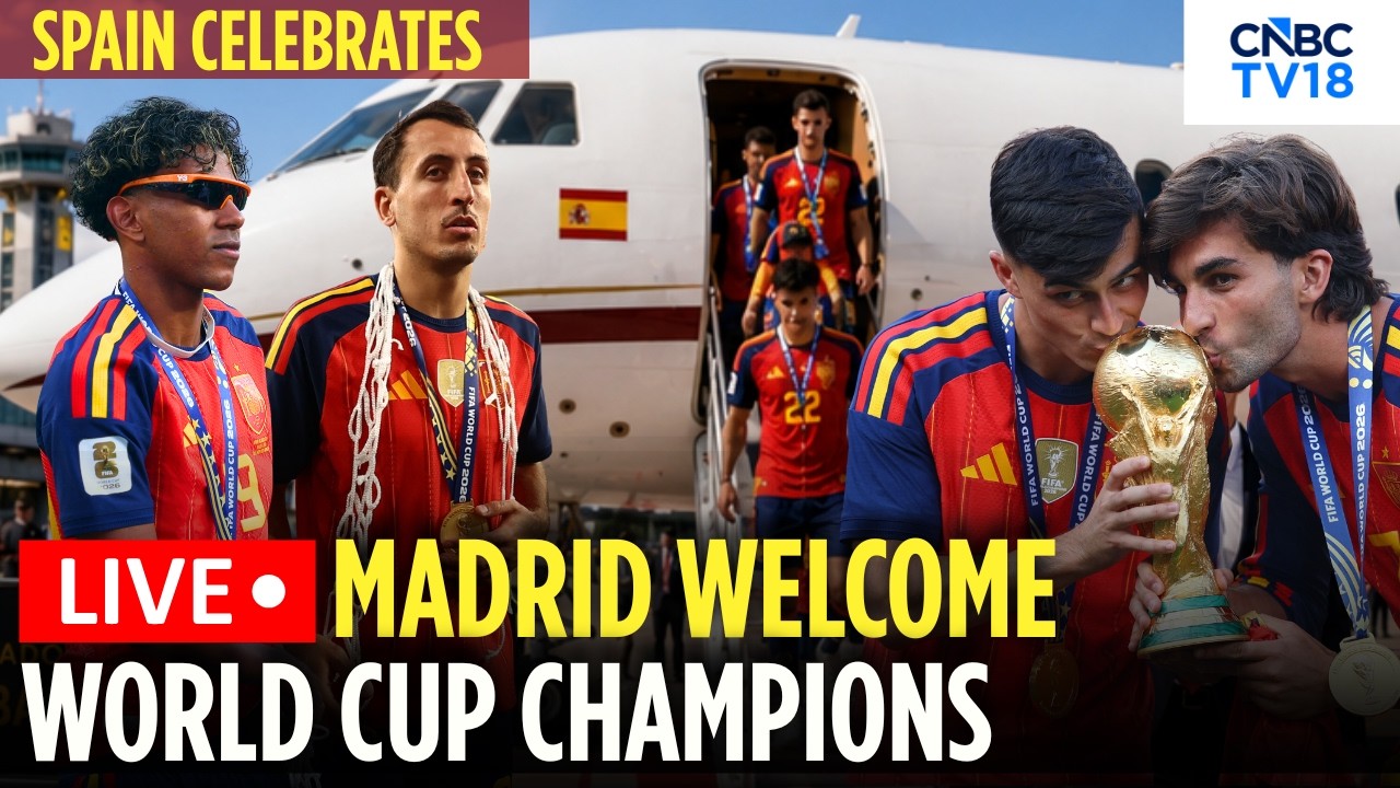LIVE: Spain's World Cup Heroes Receive Grand Welcome In Madrid | Spain Vs Argentina Celebrations