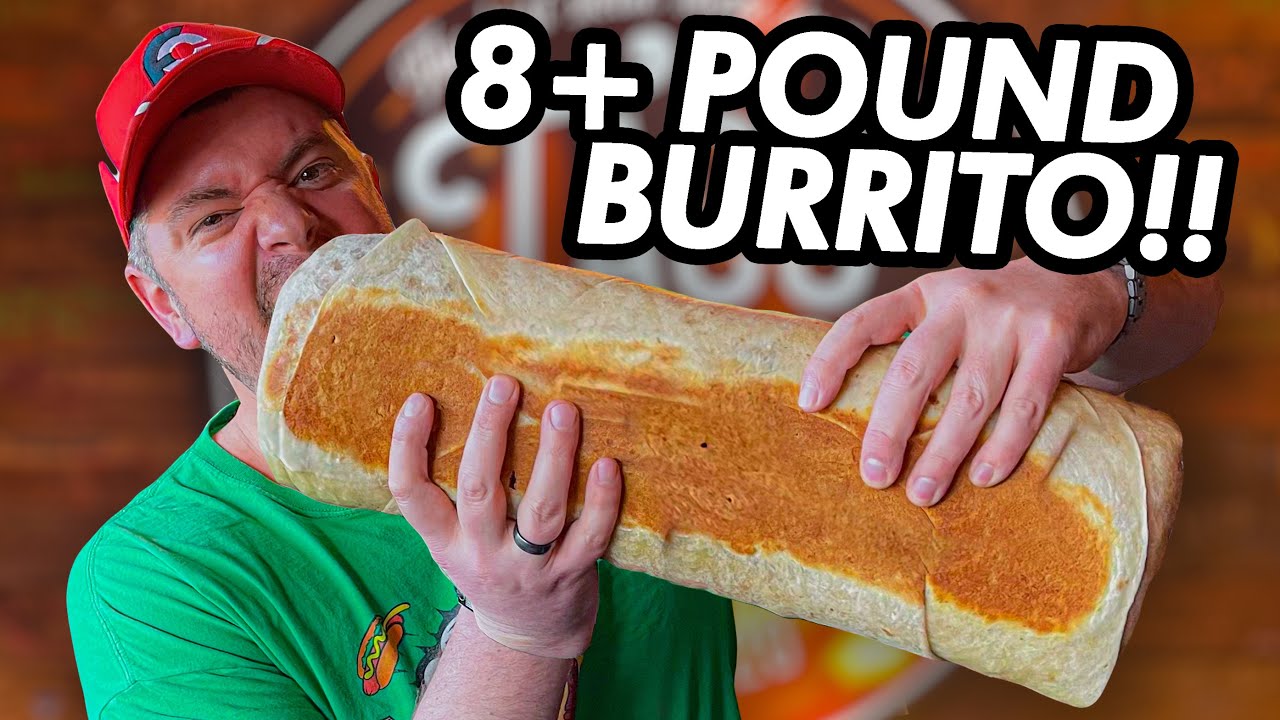 Triple Meat 8lb Jumbo Mexican Burrito Challenge in Appleton, Wisconsin!!