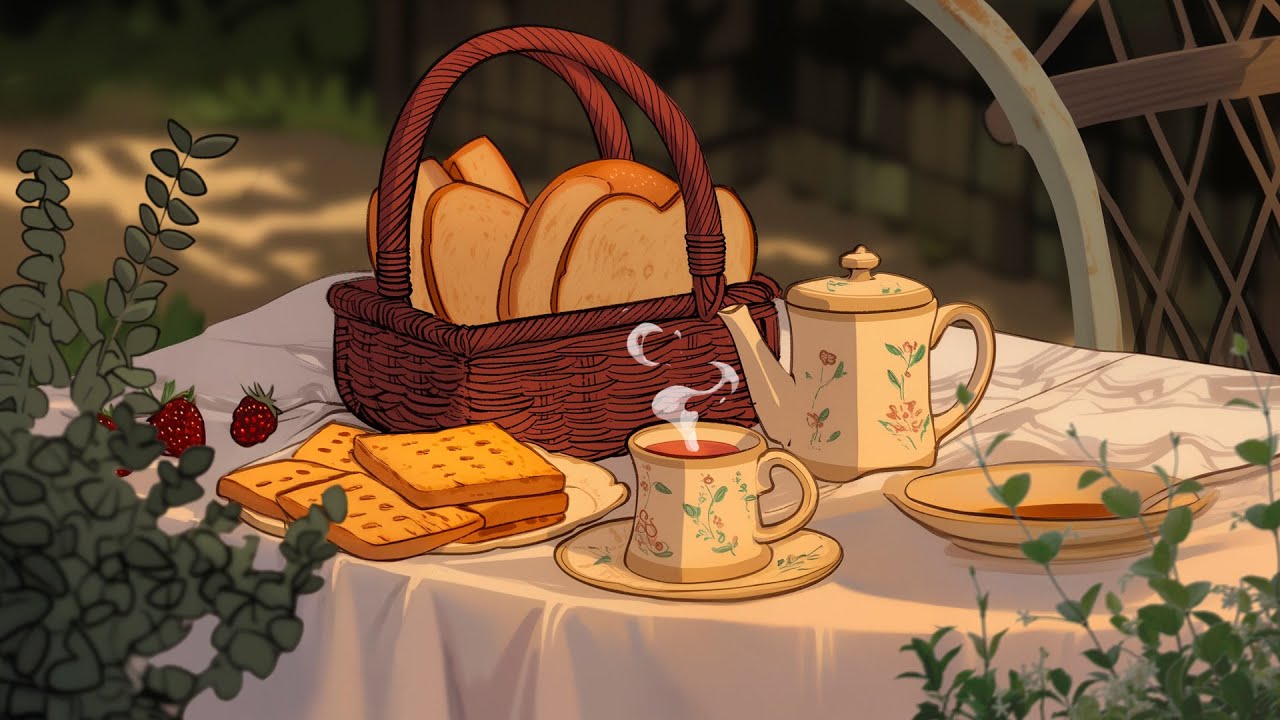 Spring Tea Time with Lofi playlist for Your Cozy Morning 💐🍵 Lofi beats - Lofi spring