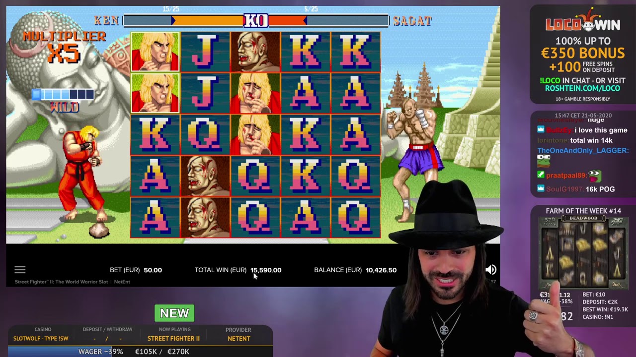 Roshtein Street Fighter II: BigWin 58077&euro; - Online Casino in Slots