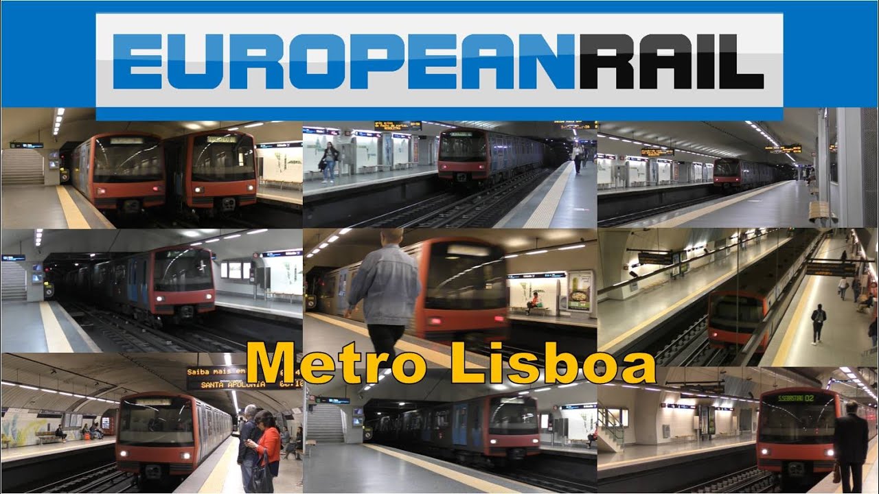 #Portugal 2018 Metropolitano de Lisboa Trains - Jardim Zoológico, São Sebastião & Moscavide