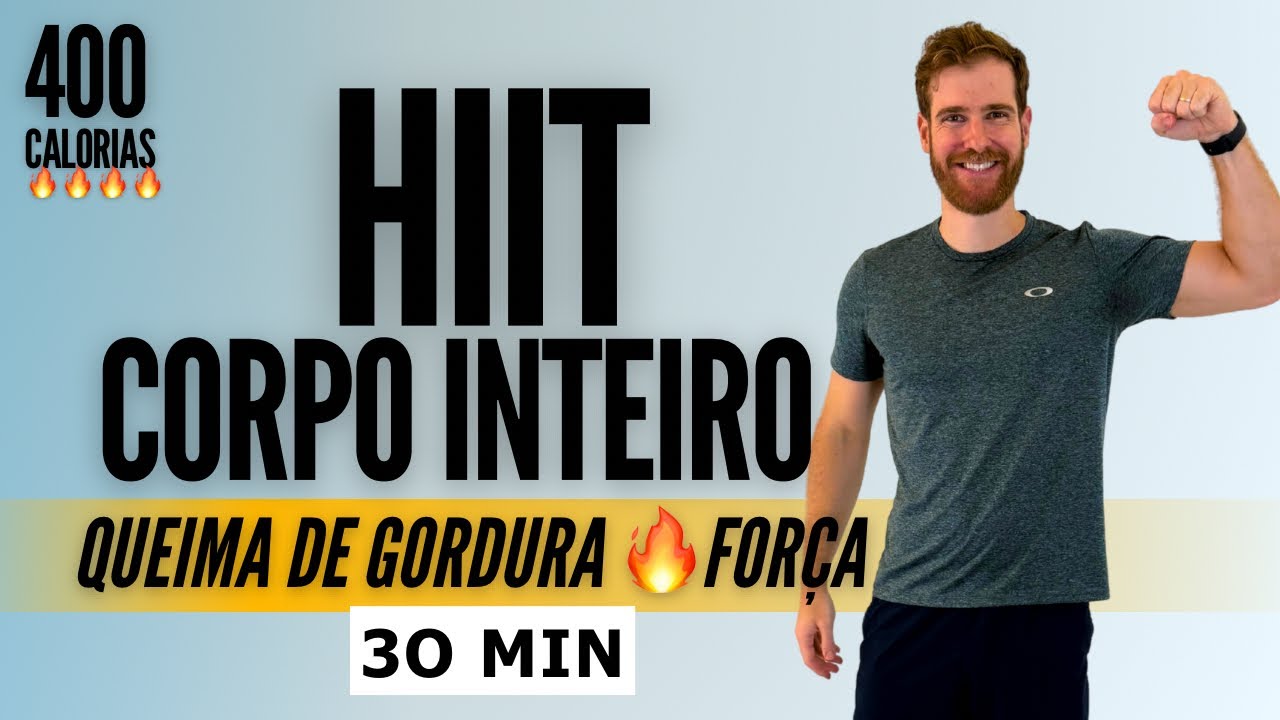 Treino HIIT pra perder gordura em casa - 30 minutos - Para iniciantes, Sem equipamento