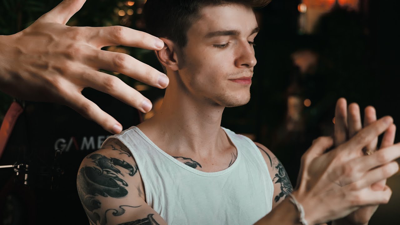 ASMR Up Close Ear to Ear Whispers and Hand Sounds to Soothe Your Mind