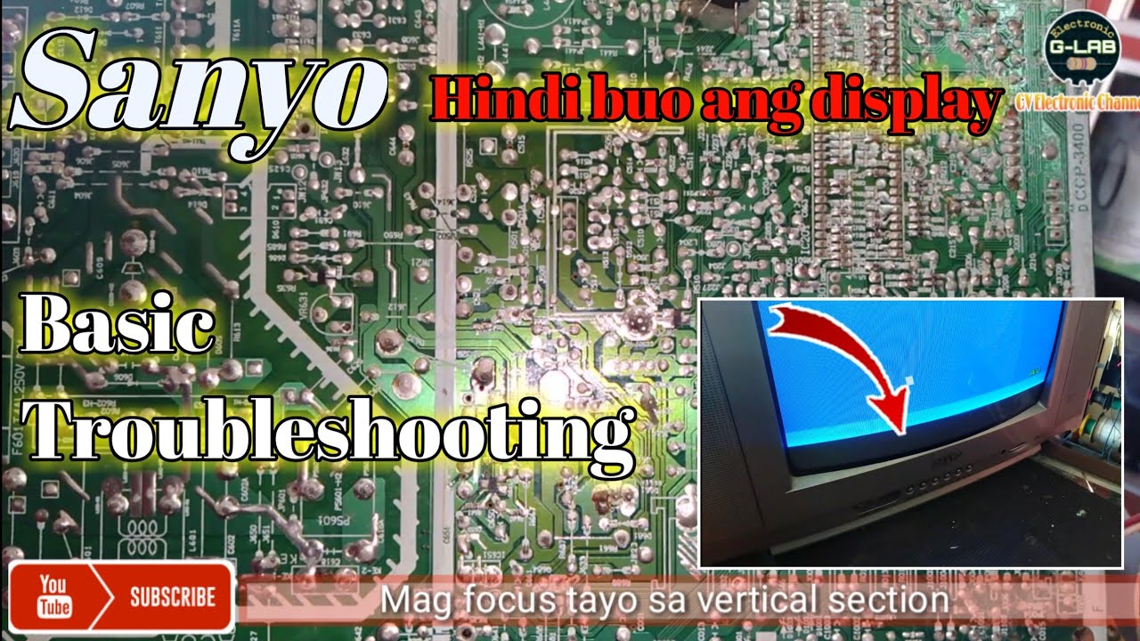 Hindi buo ang display | basic Troubleshooting | CRT TV