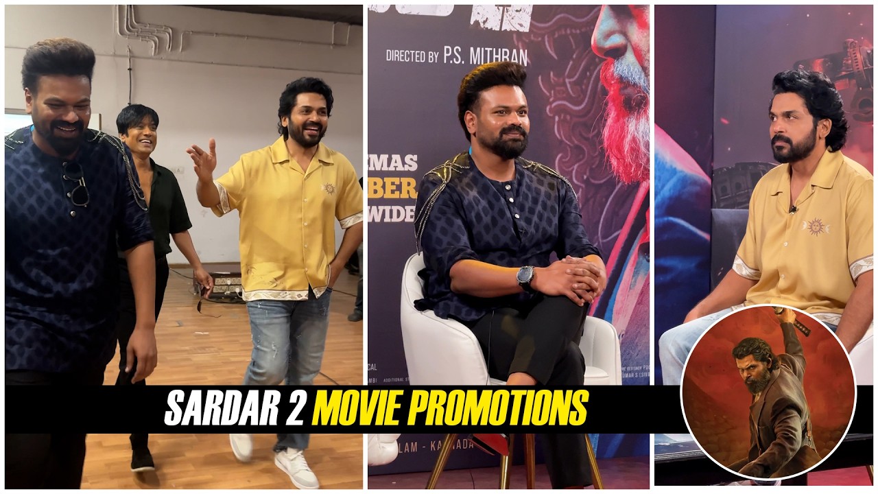 Manchu Manoj & Karthi Exclusive Interview for #sardar2 Movie #karthi #sjsuriya #manchumanoj #karthi