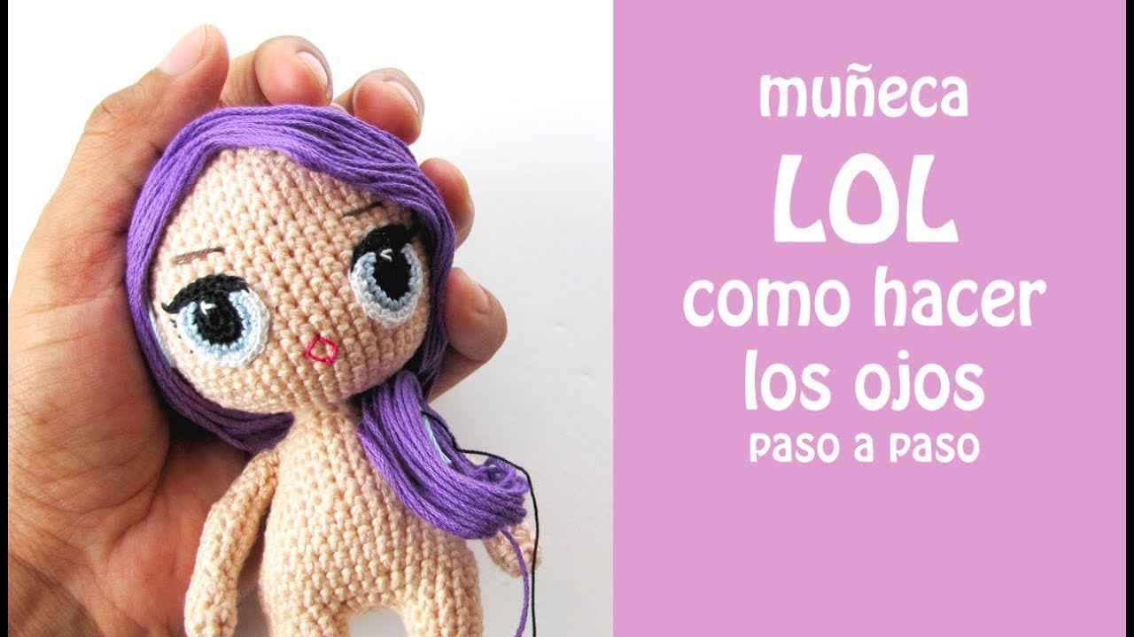 tejer a crochet OJOS para amigurumi paso a paso