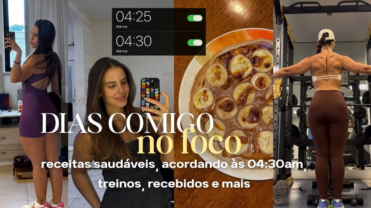 Motive-se comigo - Treinos, acordando às 04:30am, receitas pra emagrecer, recebidos - VLOG