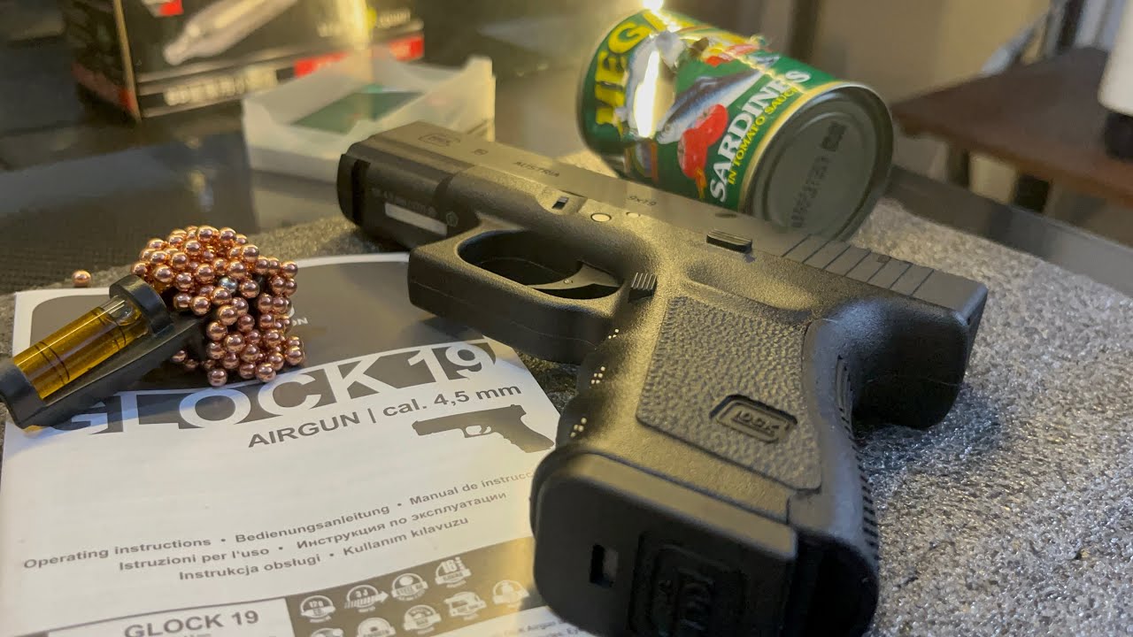 Wasak ang Lata Umarex Airgun Glock 19 Gen 3 Non-Blowback quick review and testing