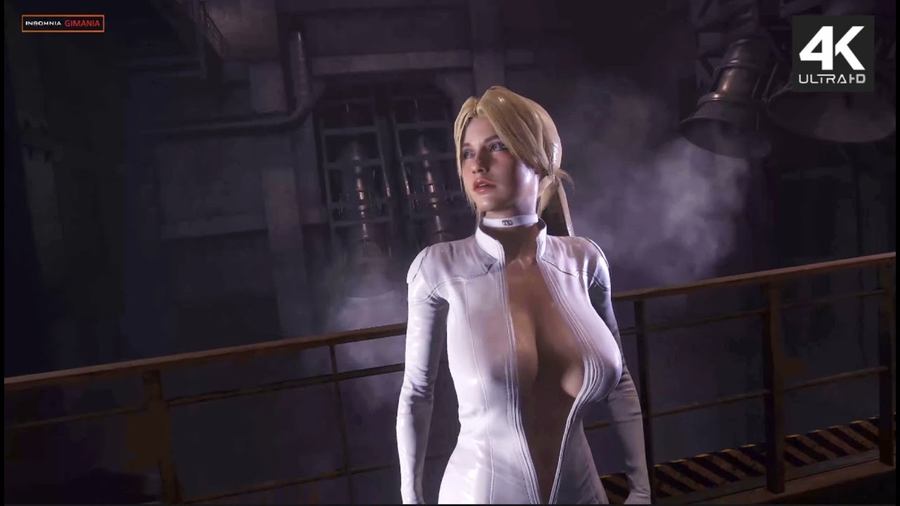 Fan Cam Sugoi Dekai Claire BSAA Catsuit White Suit MOD Resident Evil 2 Remake %