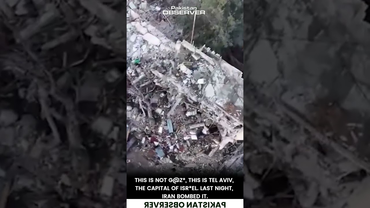 Iran Strikes Tel Aviv: Intense Missile Barrage & Explosions Across the City | Pakistan Observer