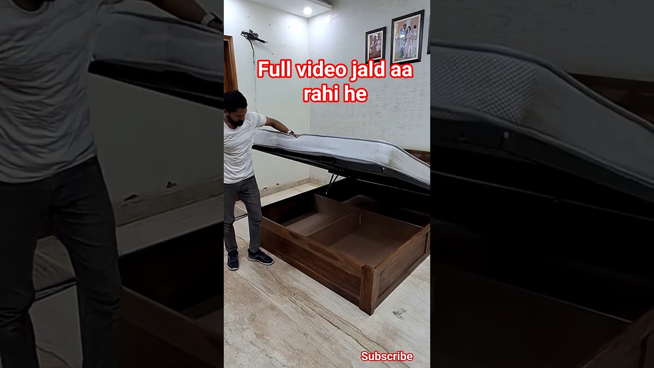 Urban Ladder Hydraulic Bed 🔥 Easy Lift & Storage Solution#urbanladder#home #furniture