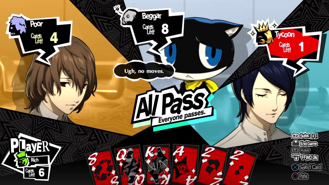 Persona 5 Royal but I show off my 8s to Akechi in Tycoon
