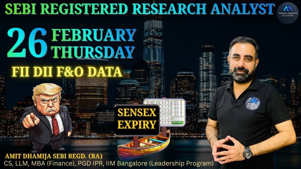 F&O Data Alert | Sensex Expiry Big Move | Nifty and Sensex Analysis | Thursday 26 Feb 2026