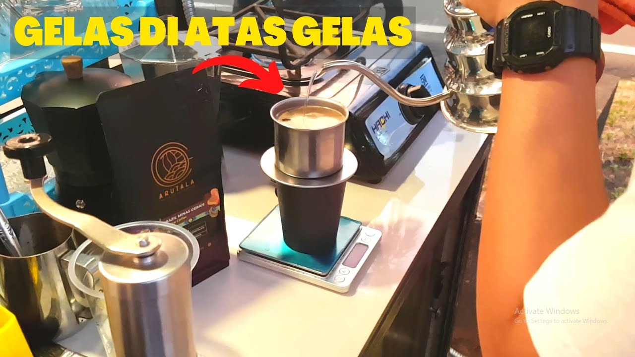 CUMA MODAL GEROBAK! BARISTA JALANAN SERASA BARISTA CAFE !! | INDONESIA STREET FOOD
