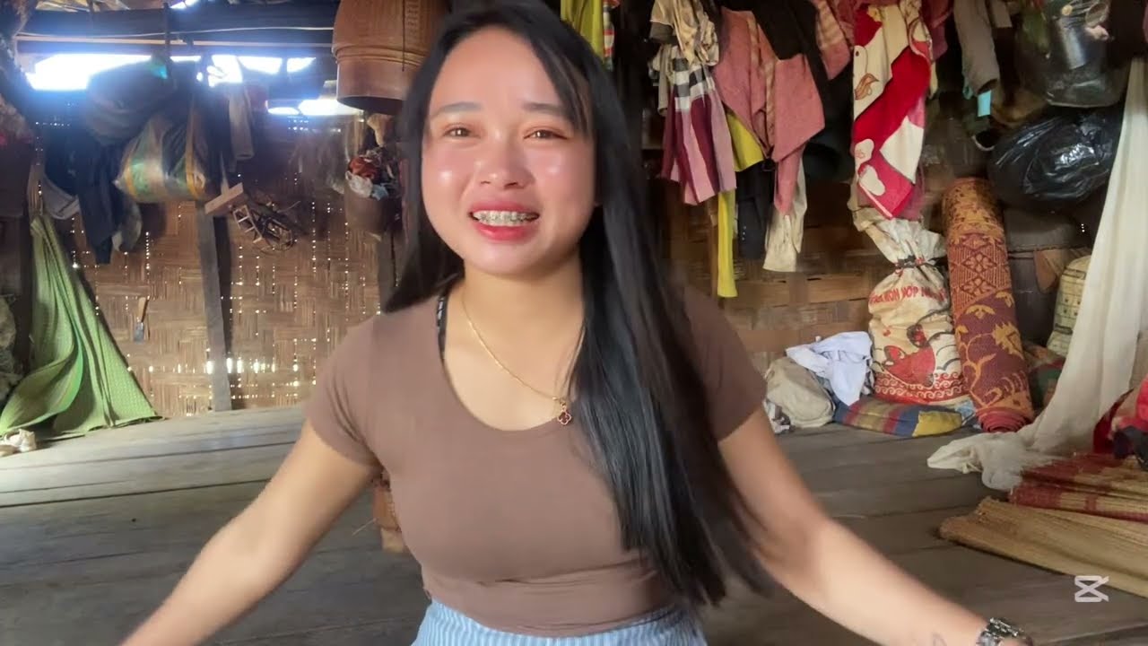 กินเข้านำกันเด้อจ้า บ่มีอาหารกินกินแต่เป็นไก่ จาน้องสาวลาวเผ่ามังกอง