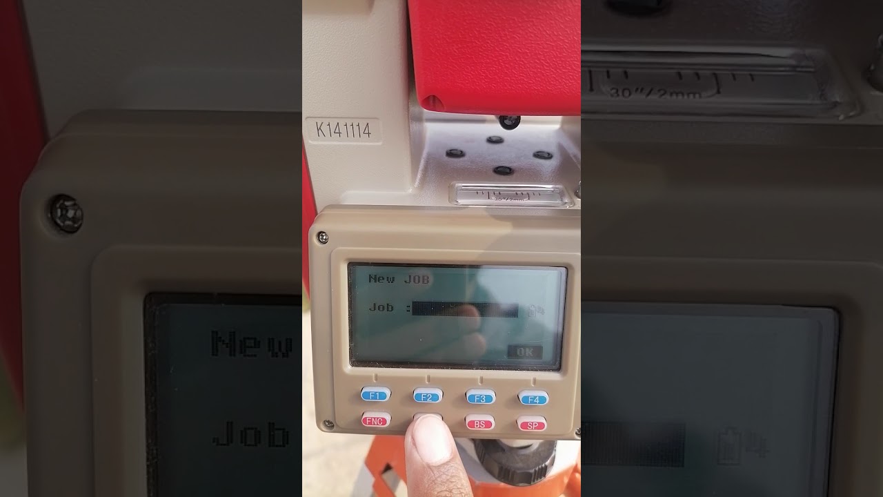 How to create New job in Kolida Total Station