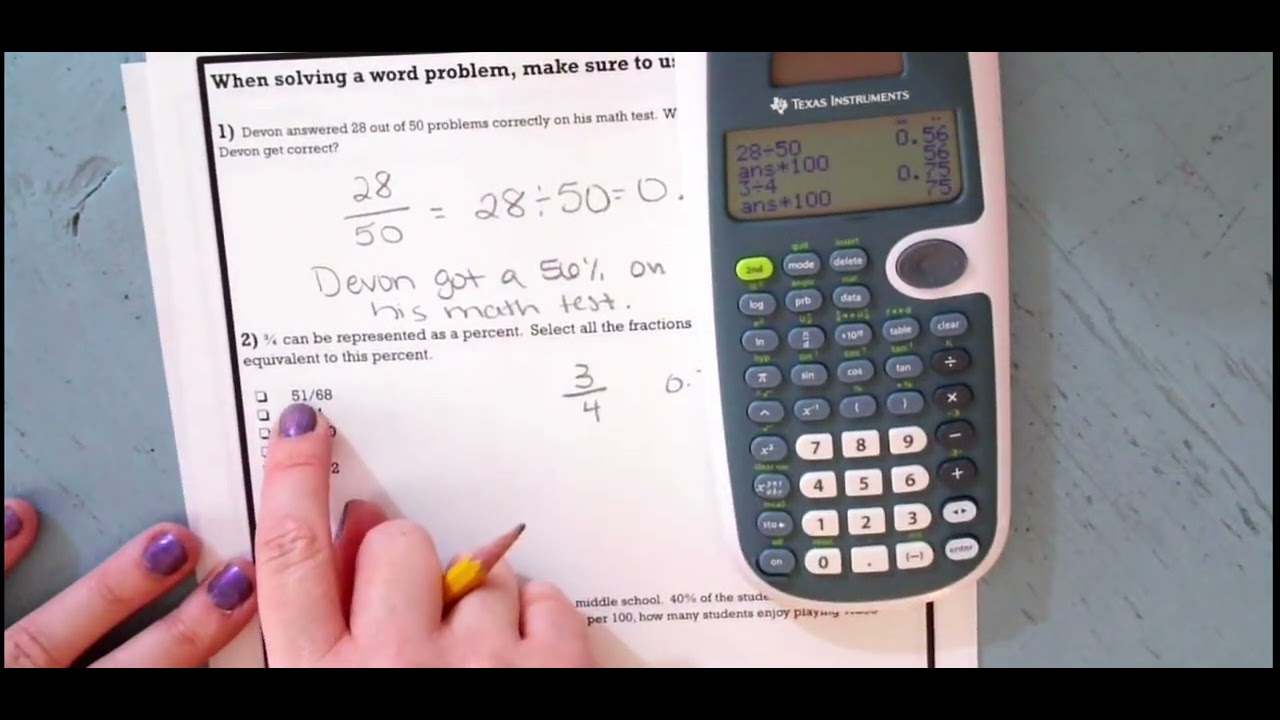 Fractions, Percents, and Decimals