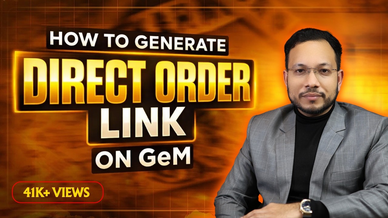 Direct Order on GeM | Prepare Direct Order Link on GeM | Direct order on GeM | Direct Purchase | GeM