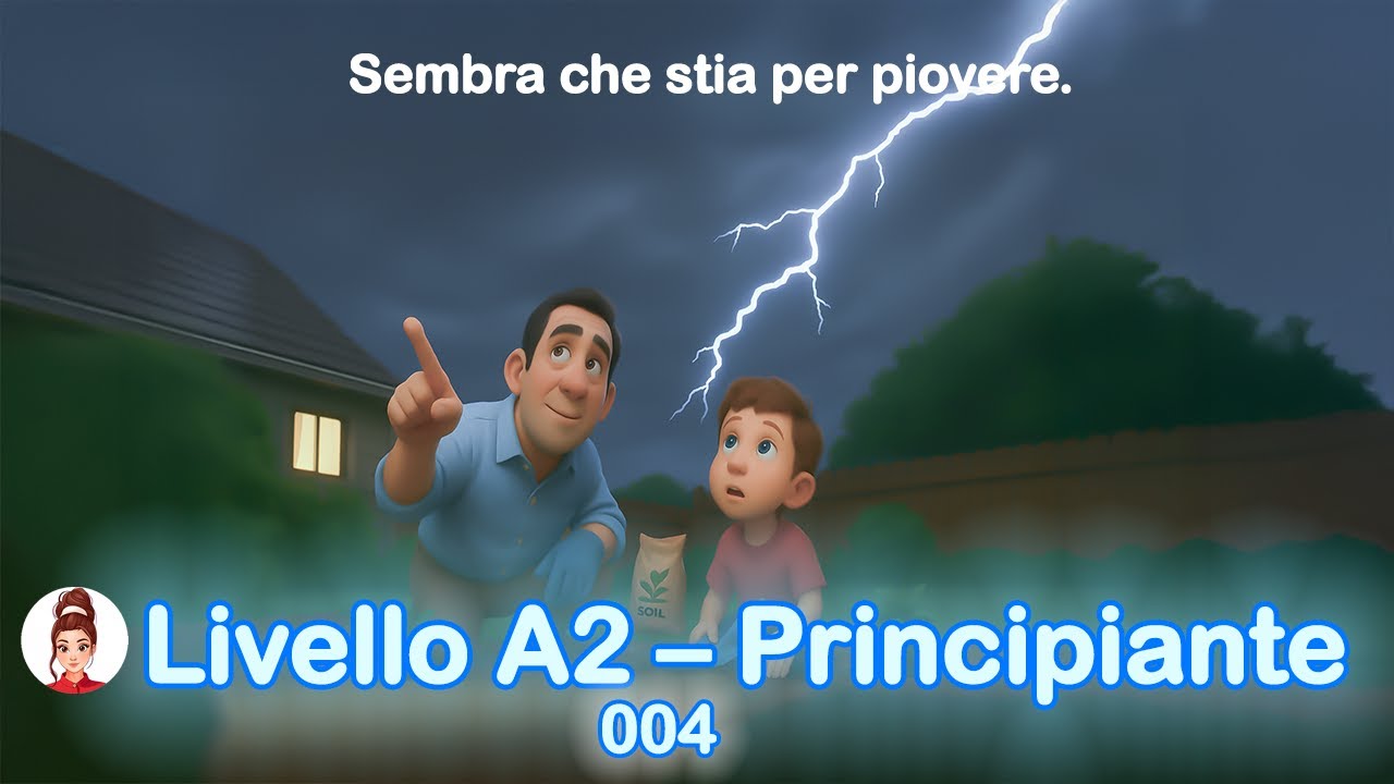 🇮🇹 Parlare della pioviggine o del tempo nuvoloso – in italiano – A2
