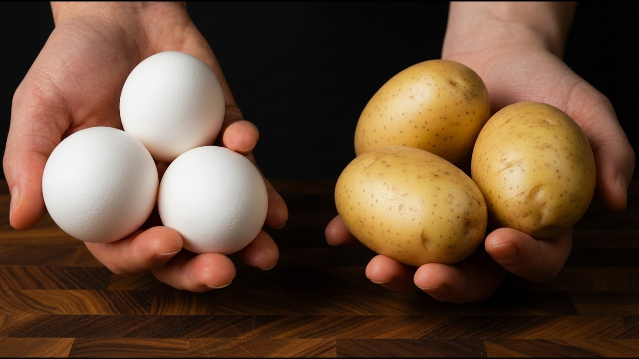 Just Mix 3 Eggs with Potatoes! This Dish Will Impress Everyone!