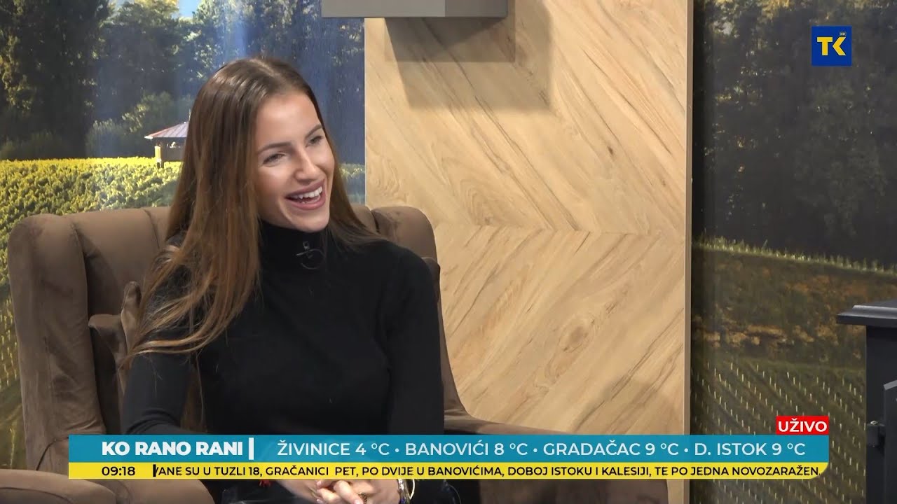 JUTARNJI PROGRAM RTV TK: UNA SULJIĆ FATIĆ - NAJMLAĐA DOKTORICA FARMACEUTSKIH NAUKA U BIH  25 02 2021