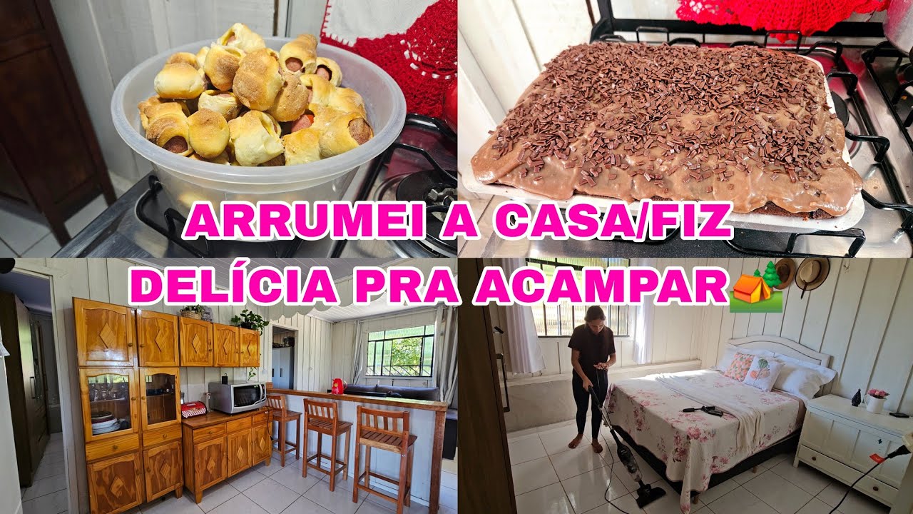FUI ACAMPAR ARRUMANDO O LAR E PREPARANDO DELICIAS PRA IR ACAMPAR🏕🤍🙏🕊