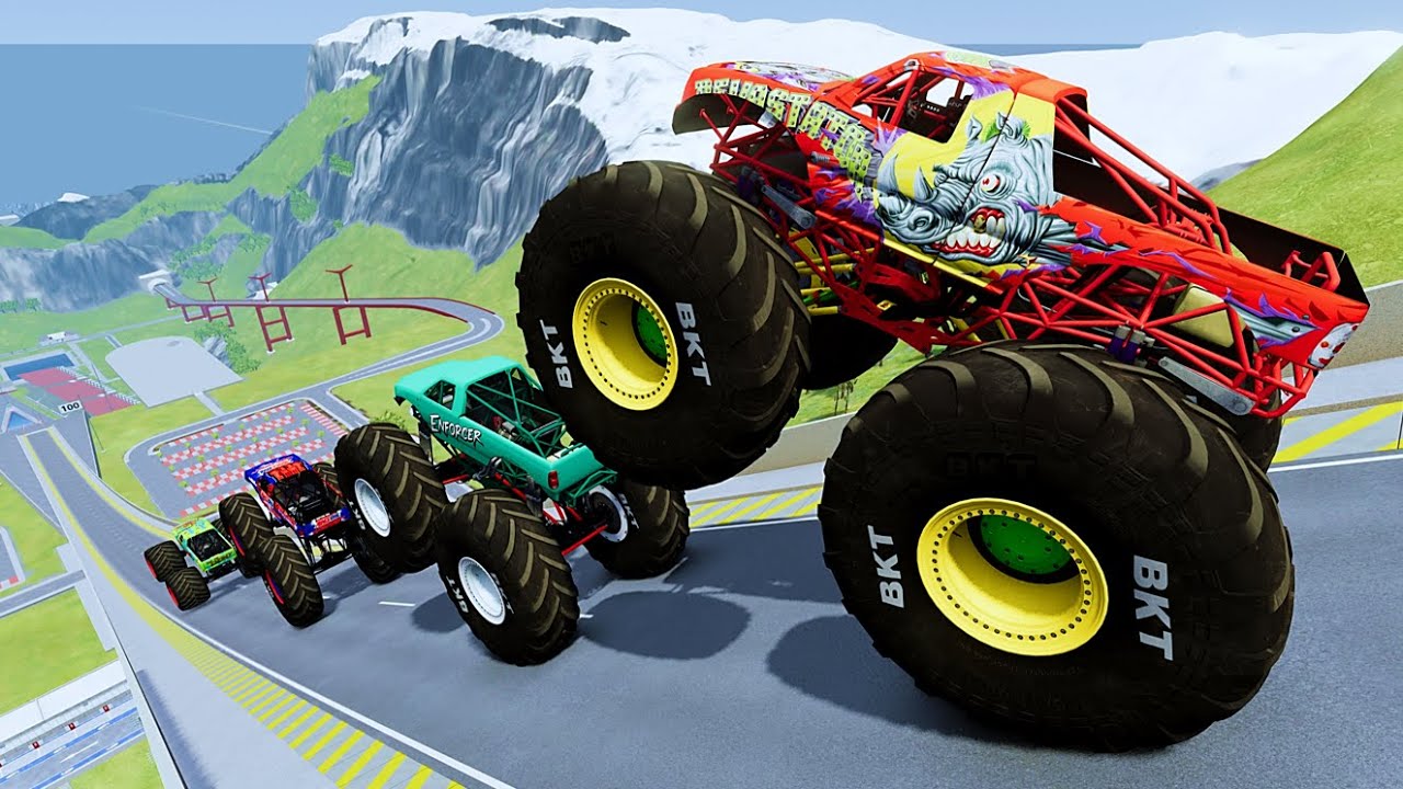 BmNG Ultra - Epic High Speed monster trucks Car Jumps #8 in BeamNG Drive