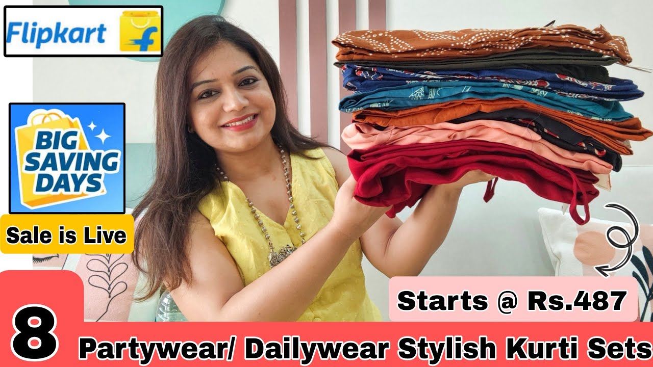 😃 Flipkart Huge 8 Kurta Sets, Kurtis, Dresses & Summer Haul Starting Rs. 487|❤️Flipkart Haul