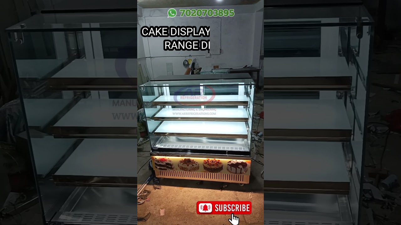 steel counter design | golden display counter,#bakerycakes 🍰