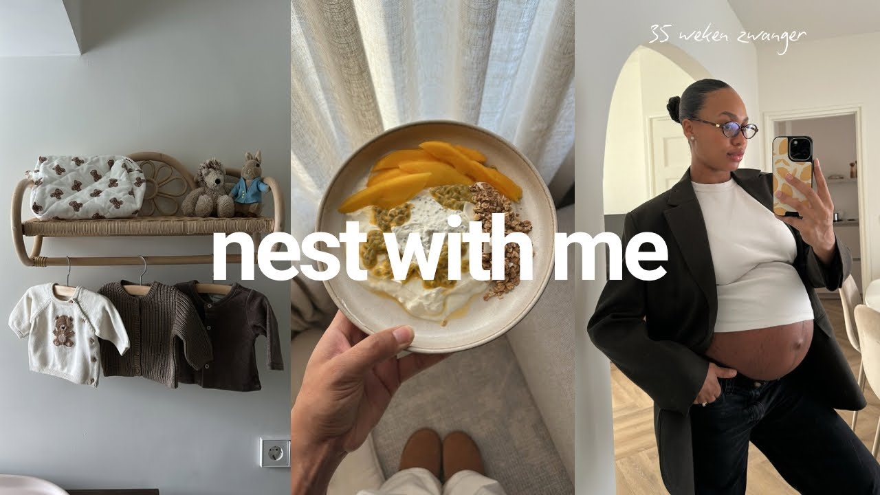 nest with me: 35 weken zwanger, babykleding wassen & opnieuw vluchtkoffer inpakken 🧳