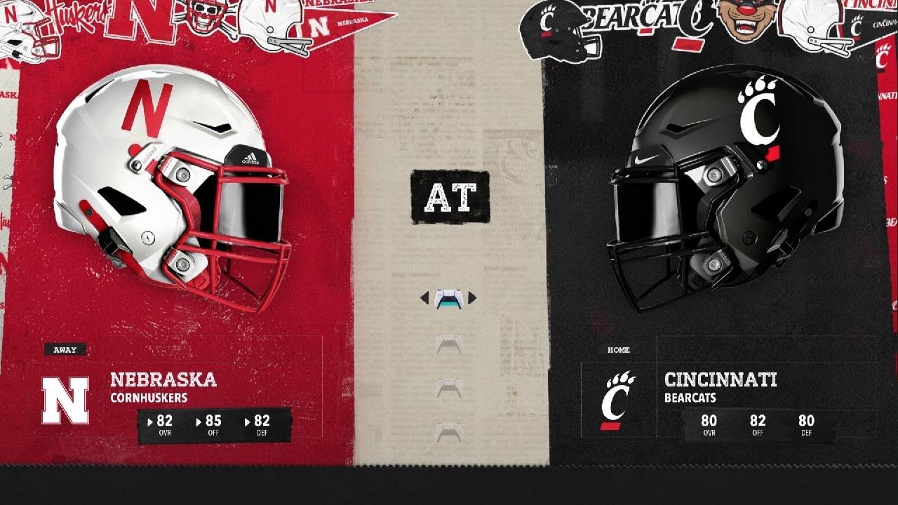 EA SPORTS College Football 26 Week 1 Simulation Nebraska Vs Cincinnati
