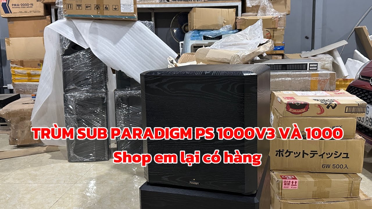 TR&Ugrave;M SUB PARADIGM PS - 1000V3 V&Agrave; 1000 SHOP EM LẠI C&Oacute; H&Agrave;NG