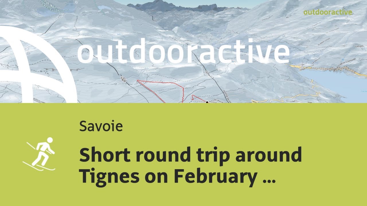 Flyover video: Short round trip around Tignes on February 16, 2026